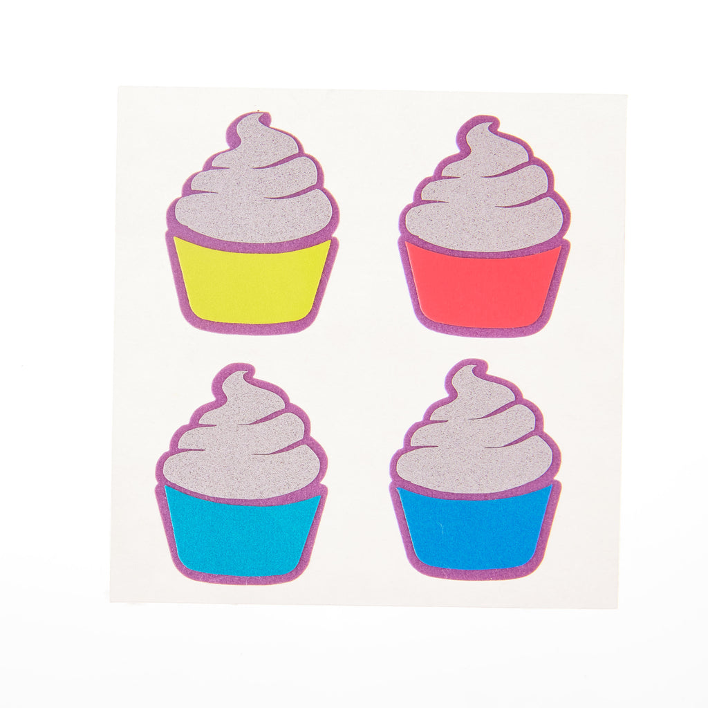 Cute Things Seattle Yummy Cupcake Reflective Decals, bike frame decals, bicycle accessories
