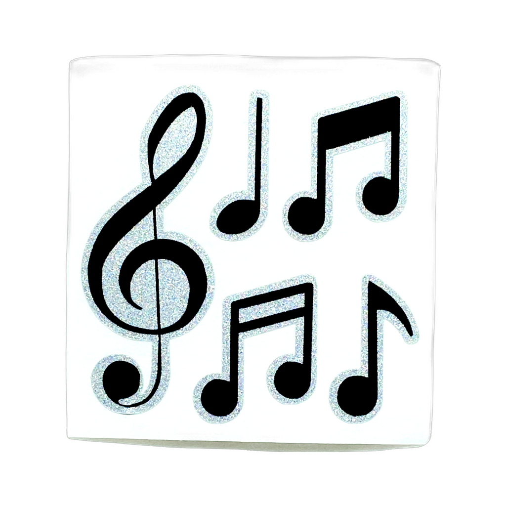 Cute Things Seattle Outdoor Reflective Decals, Custom bike decals, Music Notes car bumper stickers, decal stickers