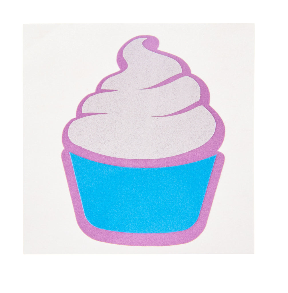 Cute Things Seattle Yummy Cupcake Reflective Decals, bike frame decals, bicycle accessories