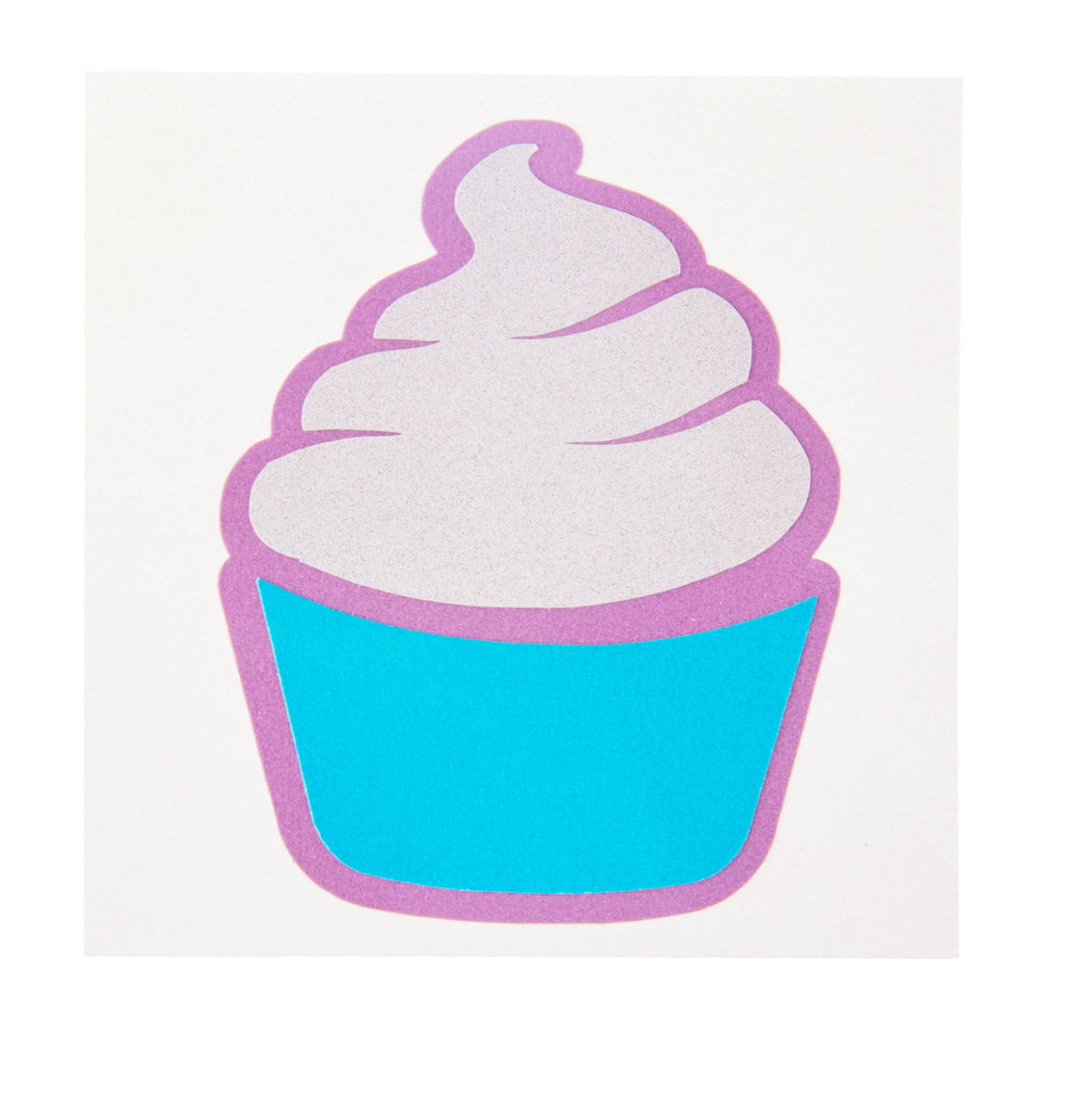 Cute Things Seattle Yummy Cupcake Reflective Decals, bike frame decals, bicycle accessories