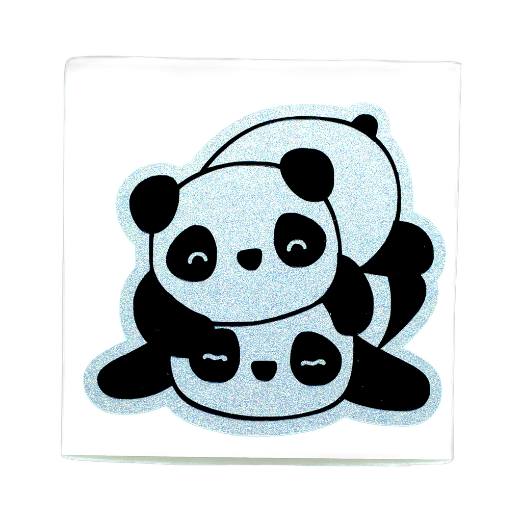 Panda Decal, Cute Things Seattle Reflective Decal, Outdoor decal stickers, Cute Things Seattle bike accessories