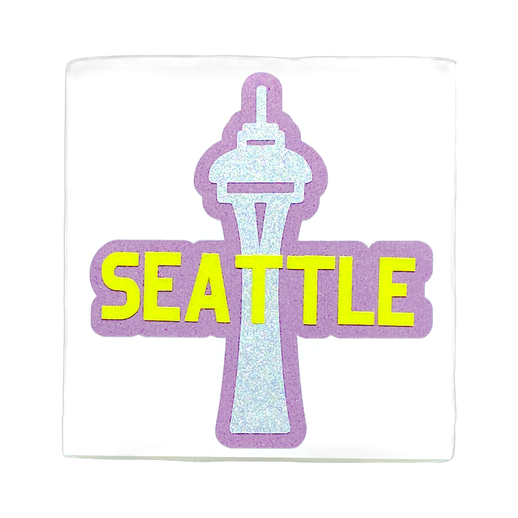 Seattle Sign Cute SEATTLE SPACE NEEDLE REFLECTIVE DECALS | Cute Things Seattle
